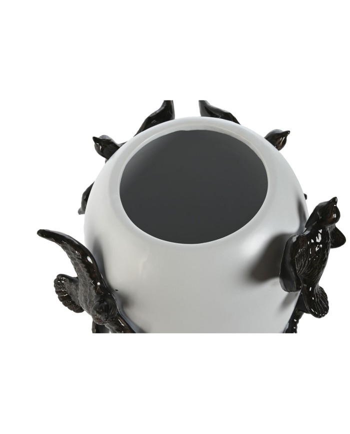 Vaso Home ESPRIT Bianco Nero Gres Moderno 27 X 27 X 29,5 cm Vaso Home ESPRIT Bianco Nero Gres Moderno 27 X 27 X 29,5 cm
