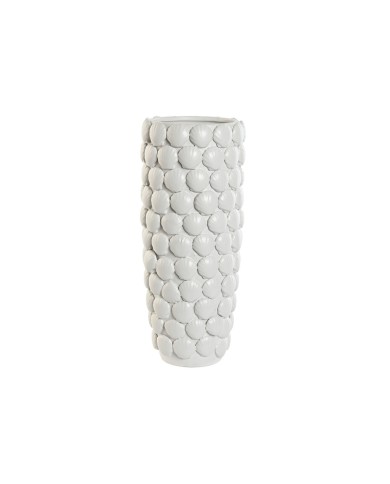 Vaso Home ESPRIT Bianco Gres Mediterraneo 16,5 x 16,5 x 38,5 cm Vaso Home ESPRIT Bianco Gres Mediterraneo 16,5 x 16,5 x 38,5 cm