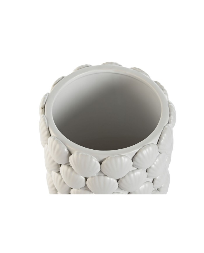 Vaso Home ESPRIT Bianco Gres Mediterraneo 16,5 x 16,5 x 38,5 cm Vaso Home ESPRIT Bianco Gres Mediterraneo 16,5 x 16,5 x 38,5 cm