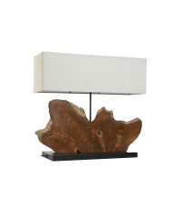 Lampada da tavolo Home ESPRIT Ferro teak 40 X 20 X 80 cm