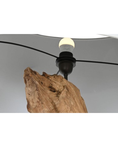 Lampadario Home ESPRIT Ferro teak 65 x 65 x 50 cm