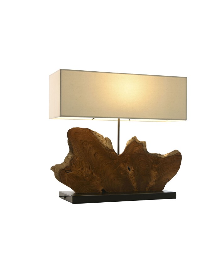 Lampada da tavolo Home ESPRIT Ferro teak 60 X 20 X 55 cm