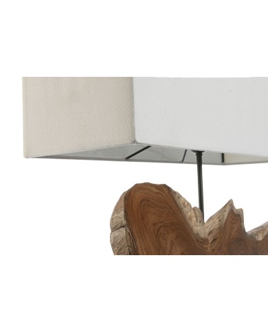 Lampada da tavolo Home ESPRIT Ferro teak 60 X 20 X 55 cm