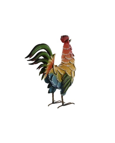 Statua Decorativa Home ESPRIT Multicolore Gallo 39,5 X 15 X 42 cm (2 Unità)