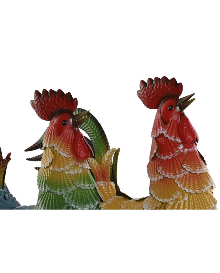 Statua Decorativa Home ESPRIT Multicolore Gallo 39,5 X 15 X 42 cm (2 Unità) Statua Decorativa Home ESPRIT Multicolore Gallo 39,5 X 15 X 42 cm (2 Unità)
