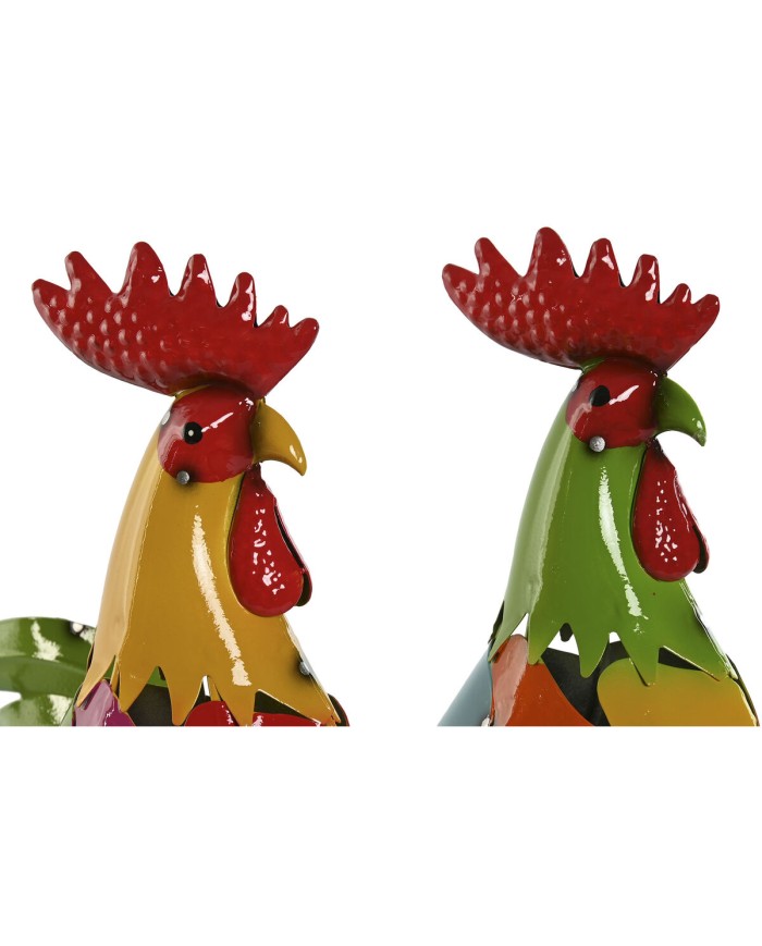 Statua Decorativa Home ESPRIT Multicolore Gallo 37 X 15,5 X 44,5 cm (2 Unità) Statua Decorativa Home ESPRIT Multicolore Gallo 37 X 15,5 X 44,5 cm (2 Unità)