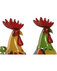 Statua Decorativa Home ESPRIT Multicolore Gallo 37 X 15,5 X 44,5 cm (2 Unità) Statua Decorativa Home ESPRIT Multicolore Gallo 37 X 15,5 X 44,5 cm (2 Unità)