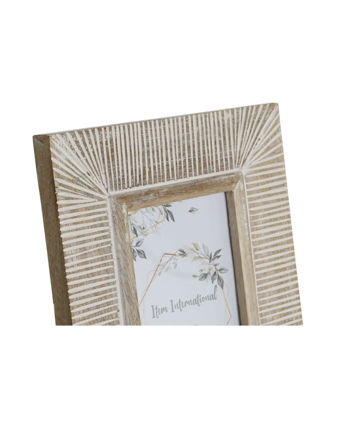Cornice Portafoto Home ESPRIT Bianco Legno di mango Moderno 19 x 1 x 24 cm