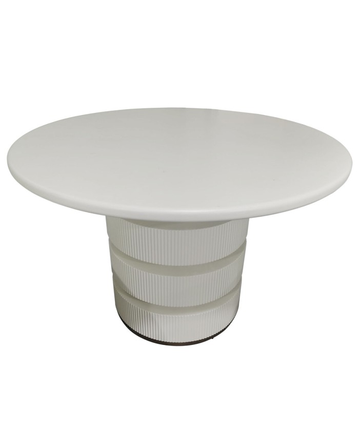 Tavolo da Pranzo Home ESPRIT Bianco Legno di abete Legno MDF 120 X 120 X 80 cm