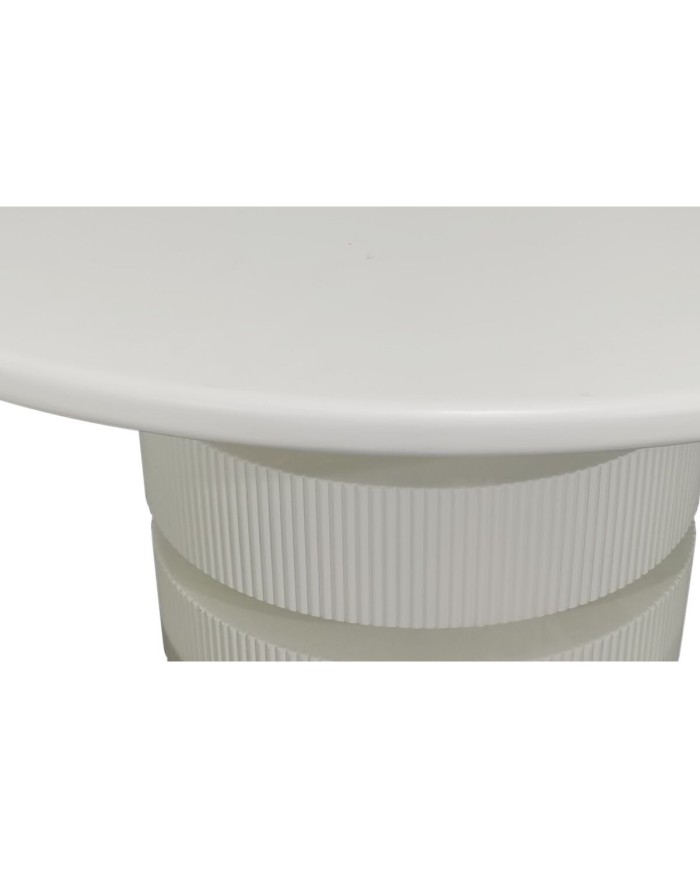 Tavolo da Pranzo Home ESPRIT Bianco Legno di abete Legno MDF 120 X 120 X 80 cm