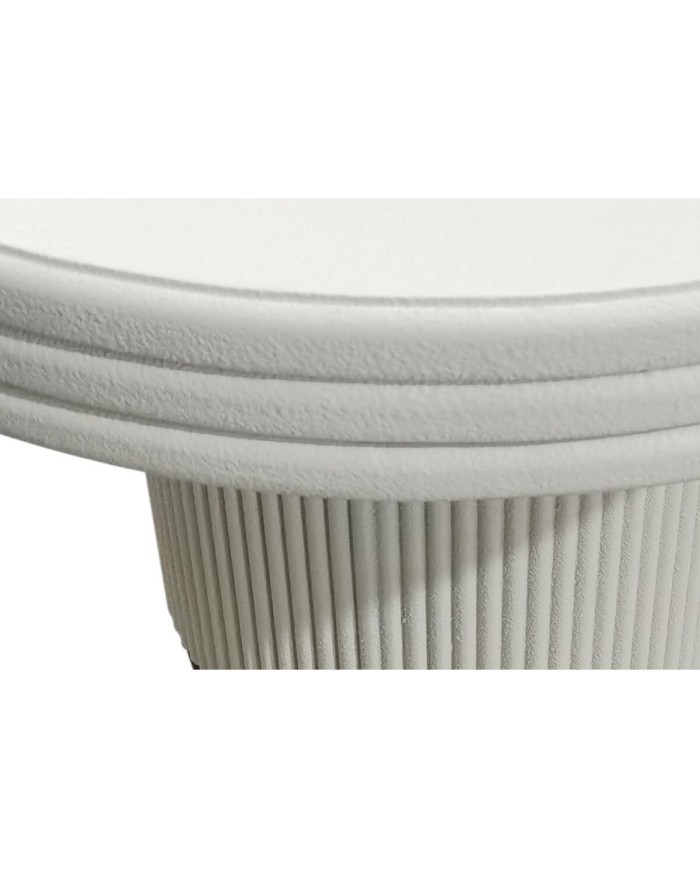 Tavolino da Caffè Home ESPRIT Bianco 70 X 70 X 52 cm Tavolino da Caffè Home ESPRIT Bianco 70 X 70 X 52 cm