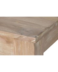 Tavolo da Pranzo Home ESPRIT Bianco teak 195 X 97 X 77 cm Tavolo da Pranzo Home ESPRIT Bianco teak 195 X 97 X 77 cm