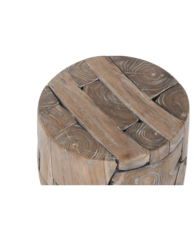 Tavolo aggiuntivo Home ESPRIT Naturale 40 x 40 x 45 cm