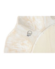 Specchio da parete Home ESPRIT Bianco Decapaggio Intaglio 76 x 7 x 76 cm