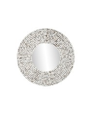 Specchio da parete Home ESPRIT Bianco Decapaggio 120 x 4 x 120 cm