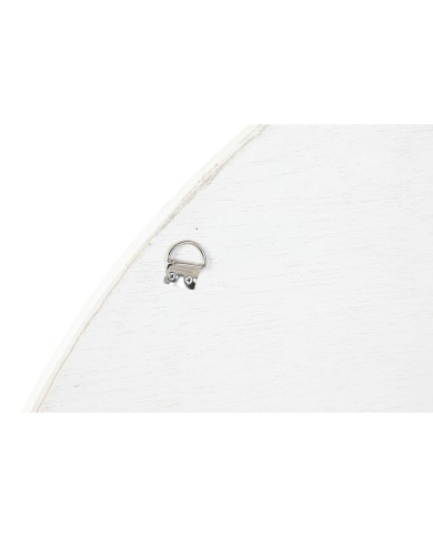 Specchio da parete Home ESPRIT Bianco Decapaggio 120 x 4 x 120 cm