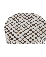 Tavolo aggiuntivo Home ESPRIT Bianco 40 x 40 x 42 cm