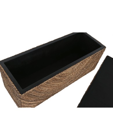 Forziere Home ESPRIT Naturale Fibra 120 x 45 x 50 cm