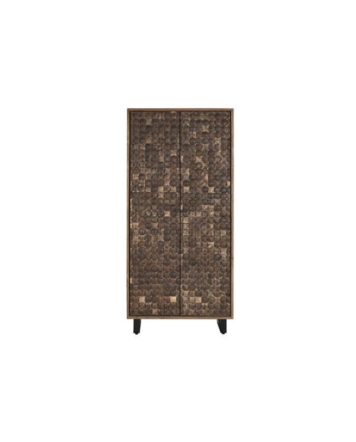 Armadio Home ESPRIT teak Fibra di cocco 85 X 40 X 185 cm
