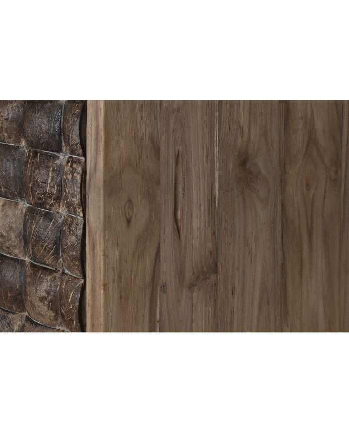 Armadio Home ESPRIT teak Fibra di cocco 85 X 40 X 185 cm