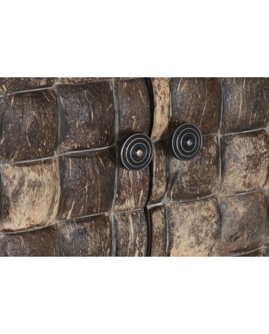 Armadio Home ESPRIT teak Fibra di cocco 85 X 40 X 185 cm