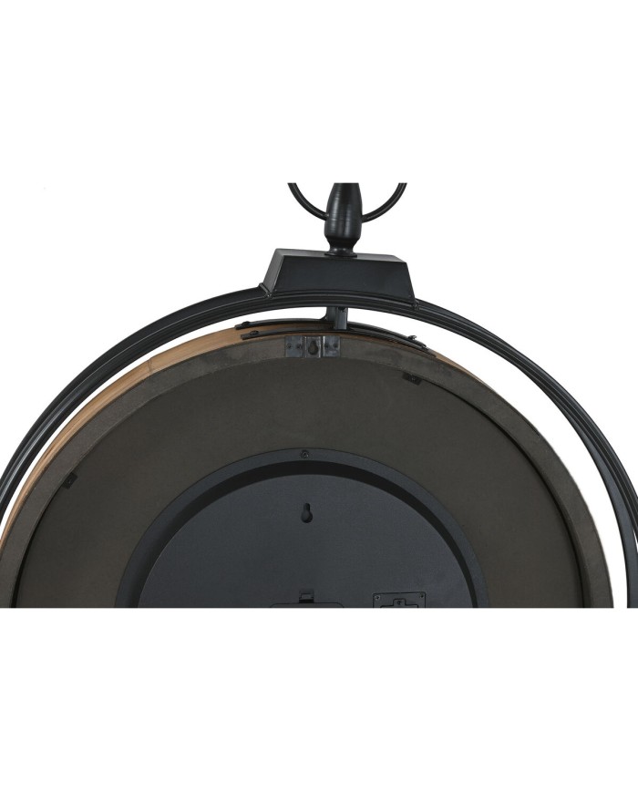 Orologio da Parete Home ESPRIT Nero Dorato Metallo Legno di pino Vintage 60 X 8 X 77 cm