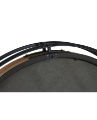 Orologio da Parete Home ESPRIT Nero Naturale Cristallo Legno di pino 87,2 X 8 X 87,2 cm