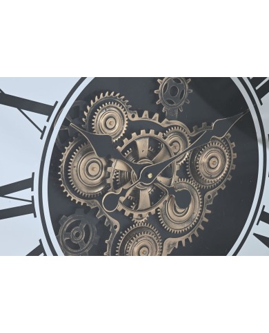 Orologio da Parete Home ESPRIT Argentato Naturale Metallo Cristallo 80 X 8,5 X 80 cm