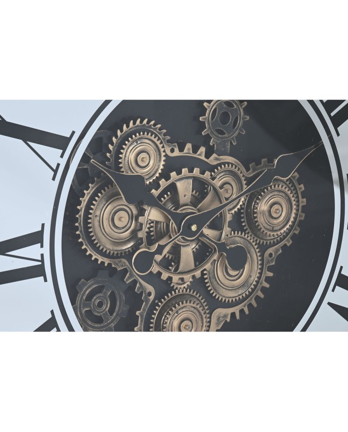 Orologio da Parete Home ESPRIT Argentato Naturale Metallo Cristallo 80 X 8,5 X 80 cm