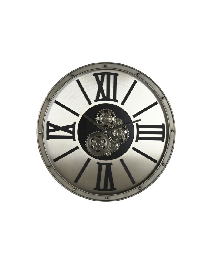 Orologio da Parete Home ESPRIT Champagne Metallo Cristallo 80 x 10 x 80 cm