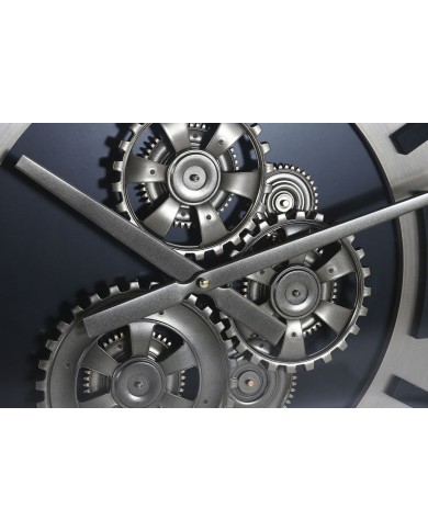 Orologio da Parete Home ESPRIT Champagne Metallo Cristallo 80 x 10 x 80 cm