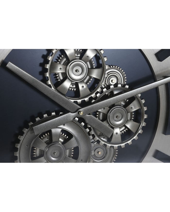 Orologio da Parete Home ESPRIT Champagne Metallo Cristallo 80 x 10 x 80 cm