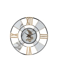 Orologio da Parete Home ESPRIT Bianco Nero Dorato Metallo 142 X 9 X 142 cm Orologio da Parete Home ESPRIT Bianco Nero Dorato Metallo 142 X 9 X 142 cm