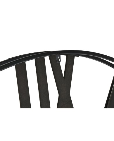 Orologio da Parete Home ESPRIT Bianco Nero Dorato Metallo 142 X 9 X 142 cm