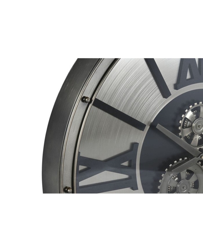 Orologio da Parete Home ESPRIT Champagne Metallo Cristallo 80 x 10 x 80 cm