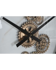 Orologio da Parete Home ESPRIT Bianco Nero Dorato Metallo 142 X 9 X 142 cm Orologio da Parete Home ESPRIT Bianco Nero Dorato Metallo 142 X 9 X 142 cm