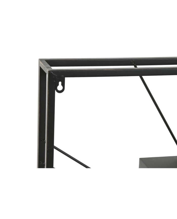 Orologio da Parete Home ESPRIT Nero Dorato Metallo Cristallo 80 x 8 x 80 cm