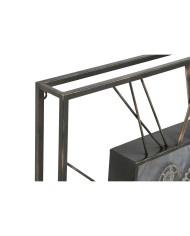 Orologio da Parete Home ESPRIT Nero Dorato Metallo Cristallo 80 x 8 x 80 cm