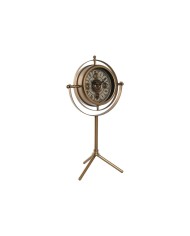 Orologio da Tavolo Home ESPRIT Dorato Metallo Cristallo 36 X 24 X 66,5 cm
