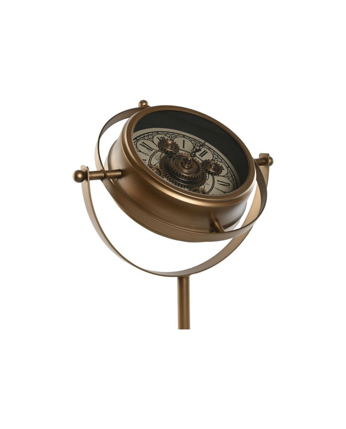 Orologio da Tavolo Home ESPRIT Dorato Metallo Cristallo 36 X 24 X 66,5 cm