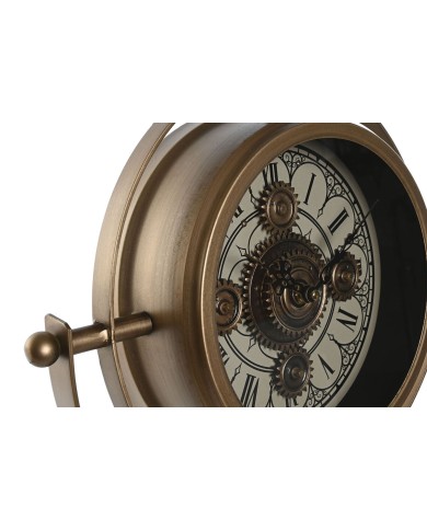 Orologio da Tavolo Home ESPRIT Dorato Metallo Cristallo 36 X 24 X 66,5 cm