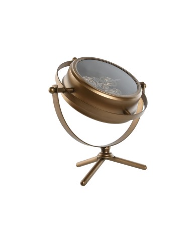 Orologio da Tavolo Home ESPRIT Dorato Metallo Cristallo 36 X 19 X 41 cm Orologio da Tavolo Home ESPRIT Dorato Metallo Cristallo 36 X 19 X 41 cm