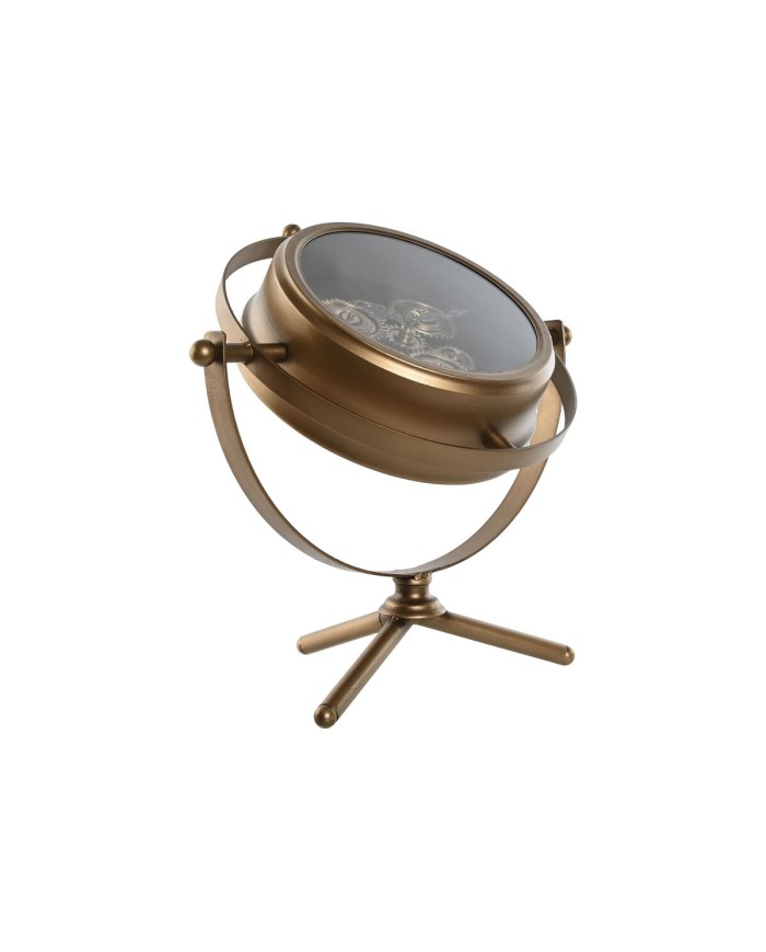 Orologio da Tavolo Home ESPRIT Dorato Metallo Cristallo 36 X 19 X 41 cm