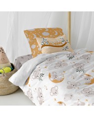 Set di copripiumino HappyFriday Moshi Moshi Baby Koala Multicolore Singolo 2 Pezzi