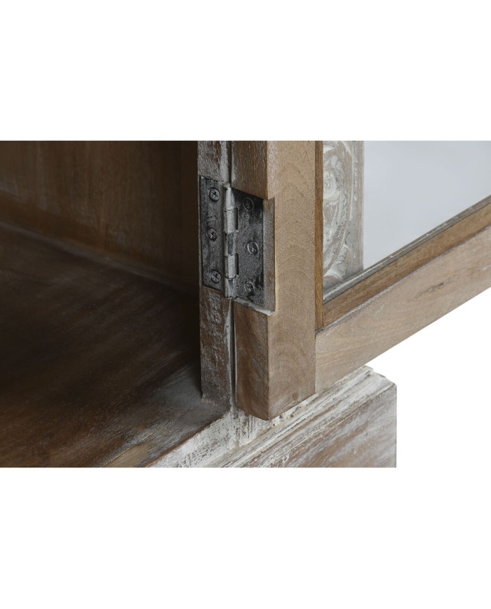 Stand Espositore Home ESPRIT Bianco Legno di mango 120 X 44 X 210 cm