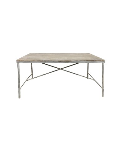Tavolo da Pranzo Home ESPRIT Bianco Ferro Legno di mango 160 X 90 X 80 cm