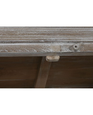 Stand Espositore Home ESPRIT Bianco Legno di mango 120 X 50 X 210 cm