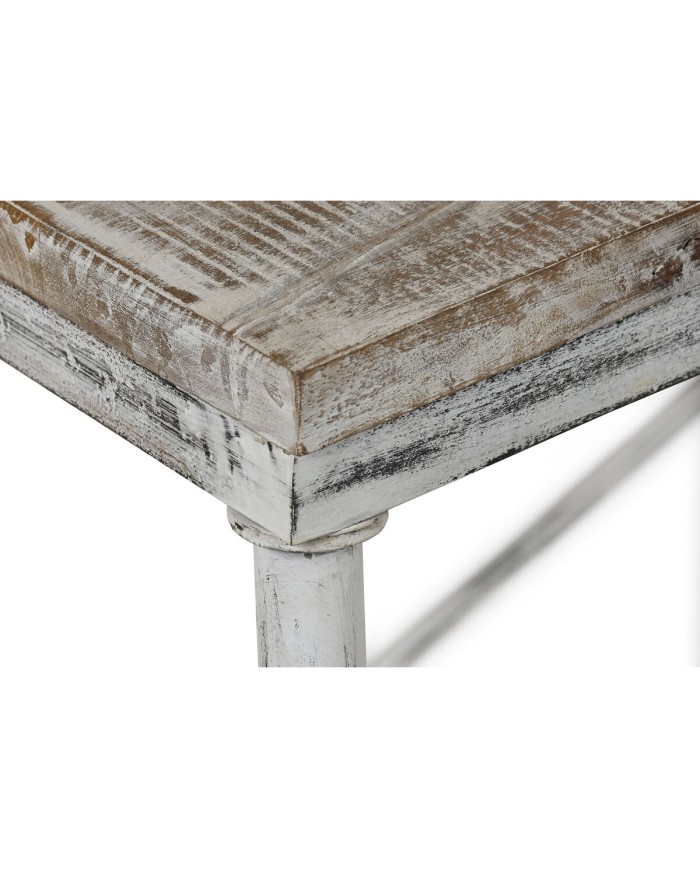 Tavolo da Pranzo Home ESPRIT Bianco Ferro Legno di mango 160 X 90 X 80 cm