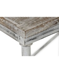 Tavolo da Pranzo Home ESPRIT Bianco Ferro Legno di mango 160 X 90 X 80 cm