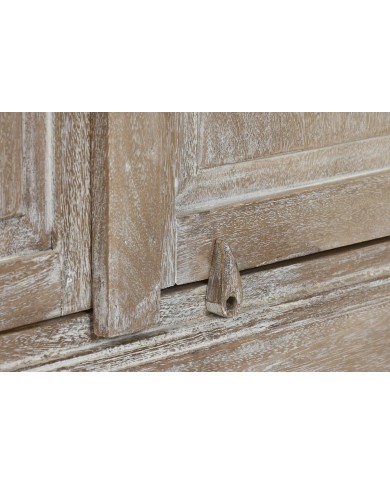 Stand Espositore Home ESPRIT Bianco Legno di mango 120 X 50 X 210 cm